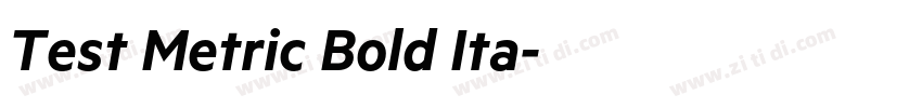 Test Metric Bold Ita字体转换 Test Metric Bold Ita字体转换